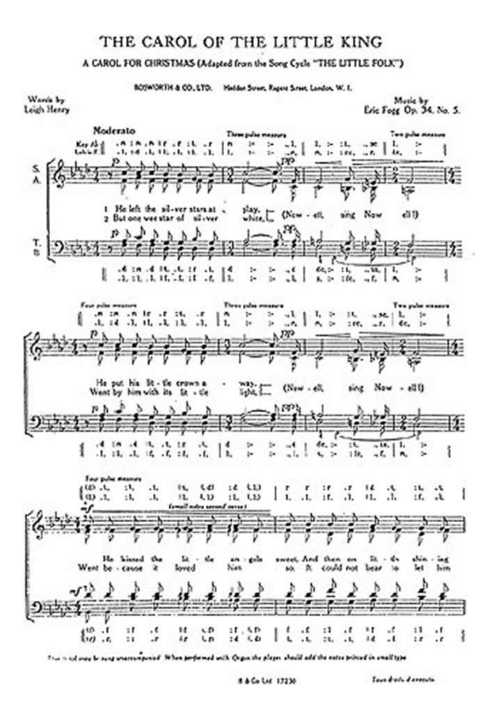 Fogg, E Carol Of The Little King And Jesukin